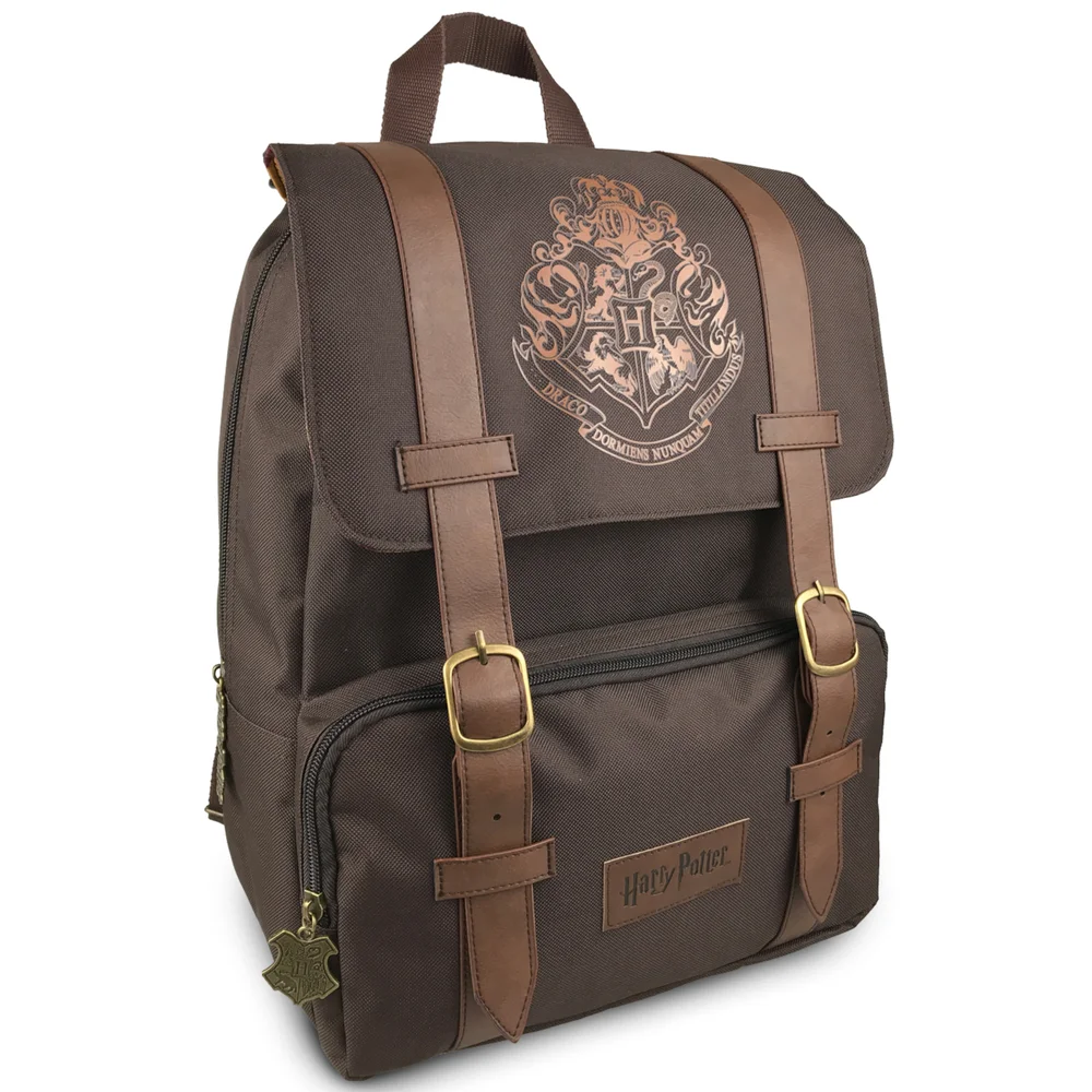 Harry Potter Hogwarts Vintage Backpack Brown Image 1