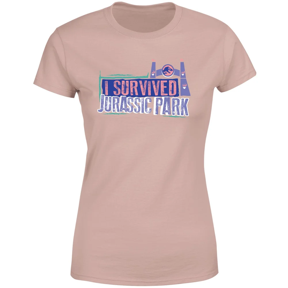 Jurassic Park I Survived Jurassic Park Women's T-Shirt - Dusty Pink - XL Image 1