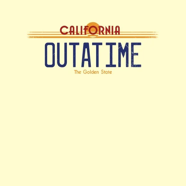 Back to the Future Outatime Plate Women's T-Shirt - Cream