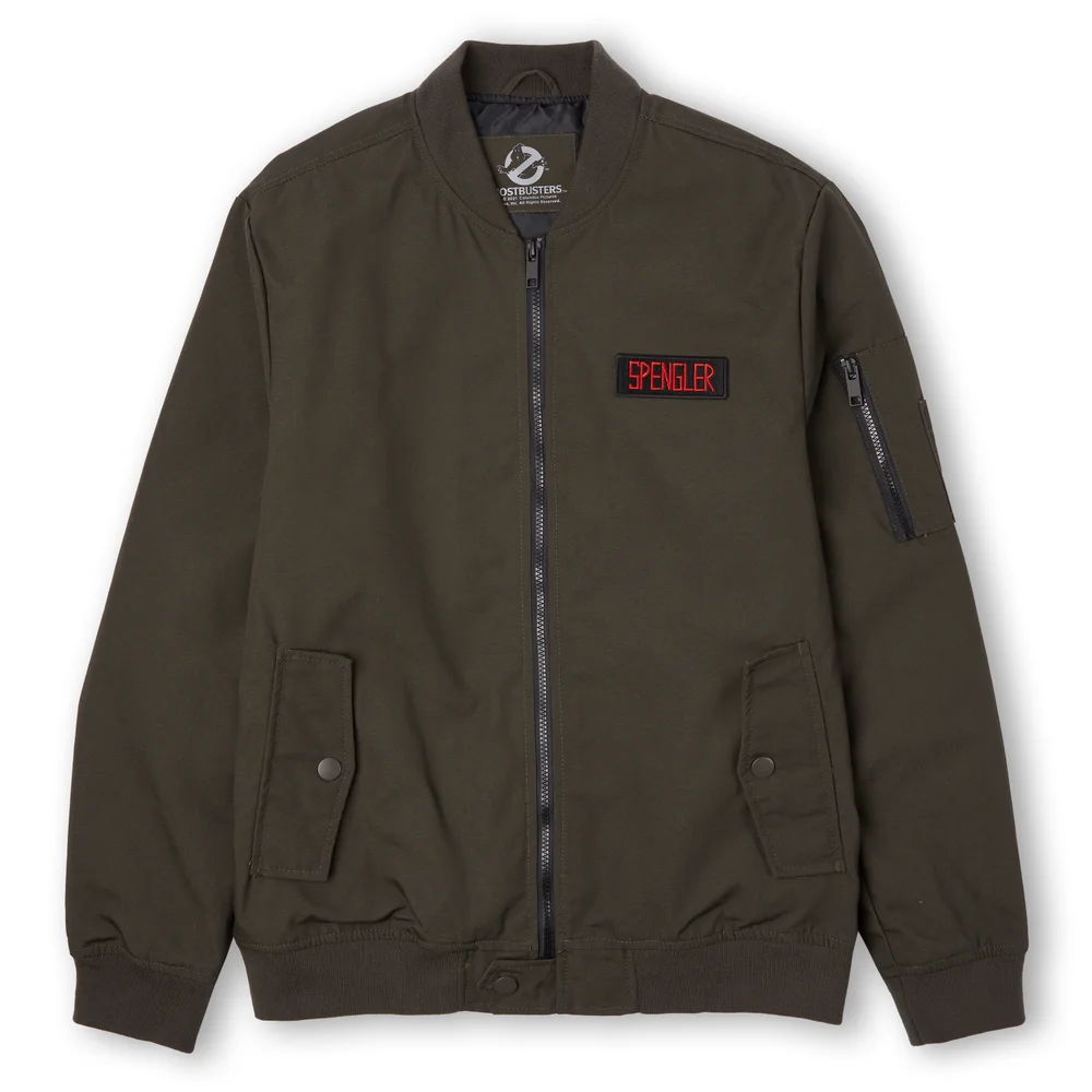 Ghostbusters Spengler Bomber Jacket - Khaki - M - Khaki Image 1