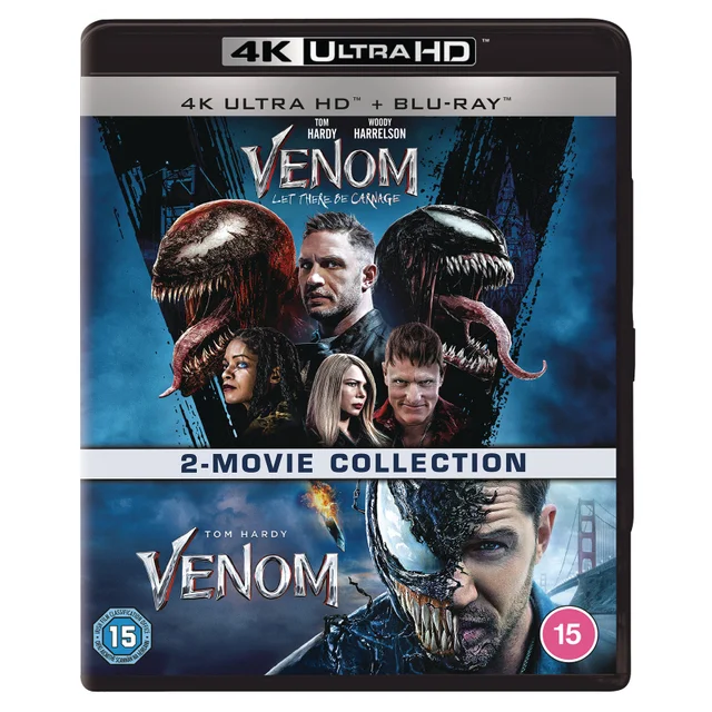 Venom 1&2: (2018) & Let There Be Carnage - 4K Ultra HD (Includes Blu-ray)