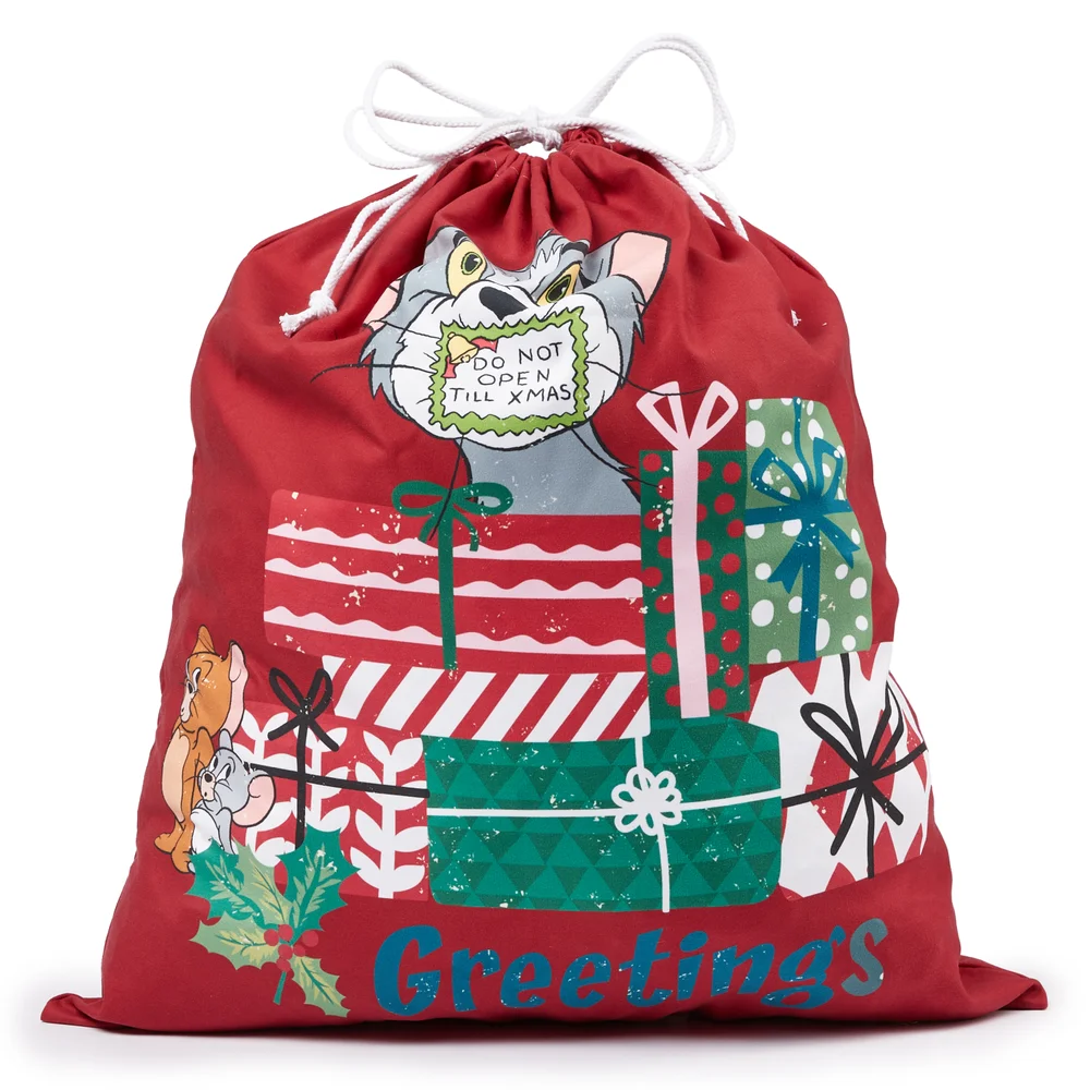 Tom & Jerry Do Not Open Till Xmas Christmas Santa Sack Image 1