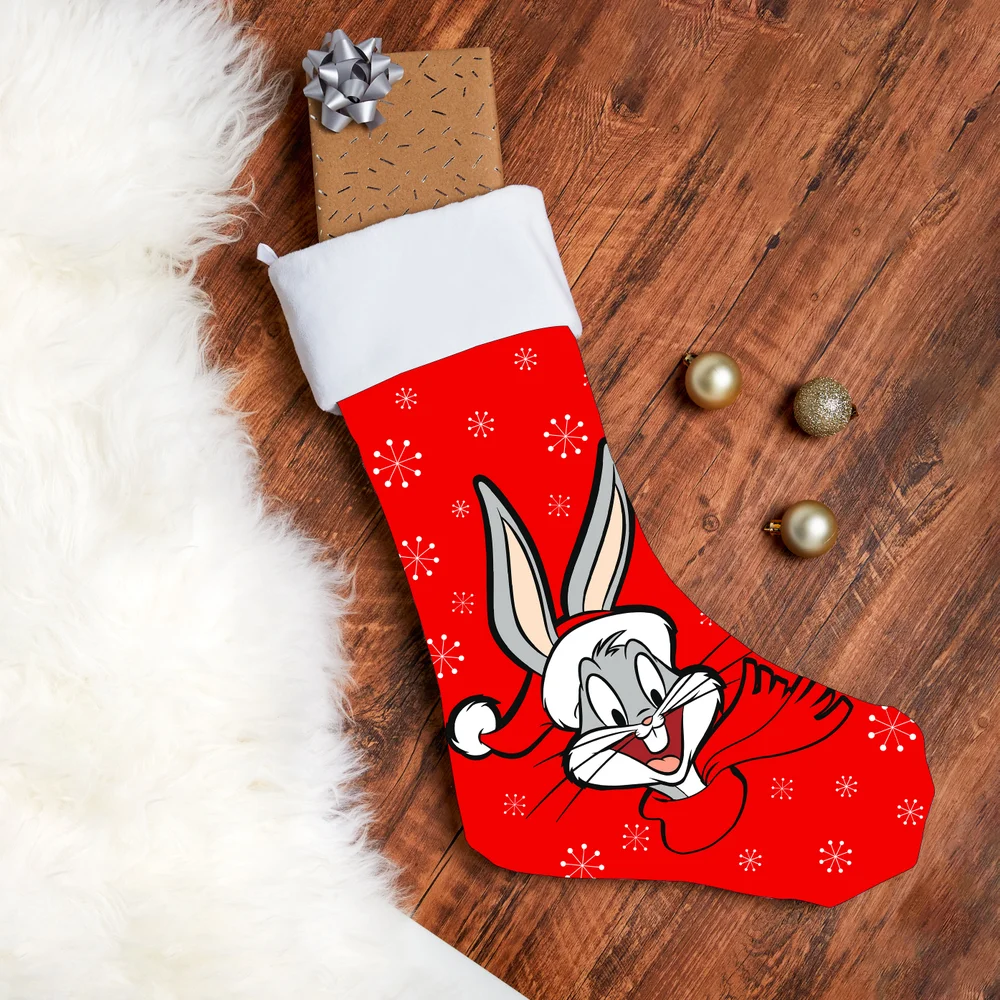 Looney Tunes Xmas Bugs Bunny Christmas Stocking Image 1