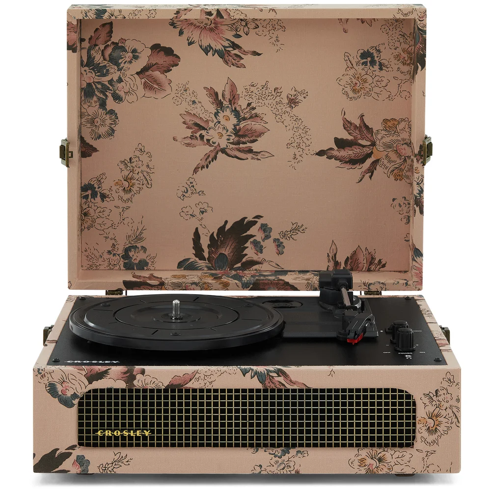 Voyager Portable Turntable - With Bluetooth Output - Floral Image 1
