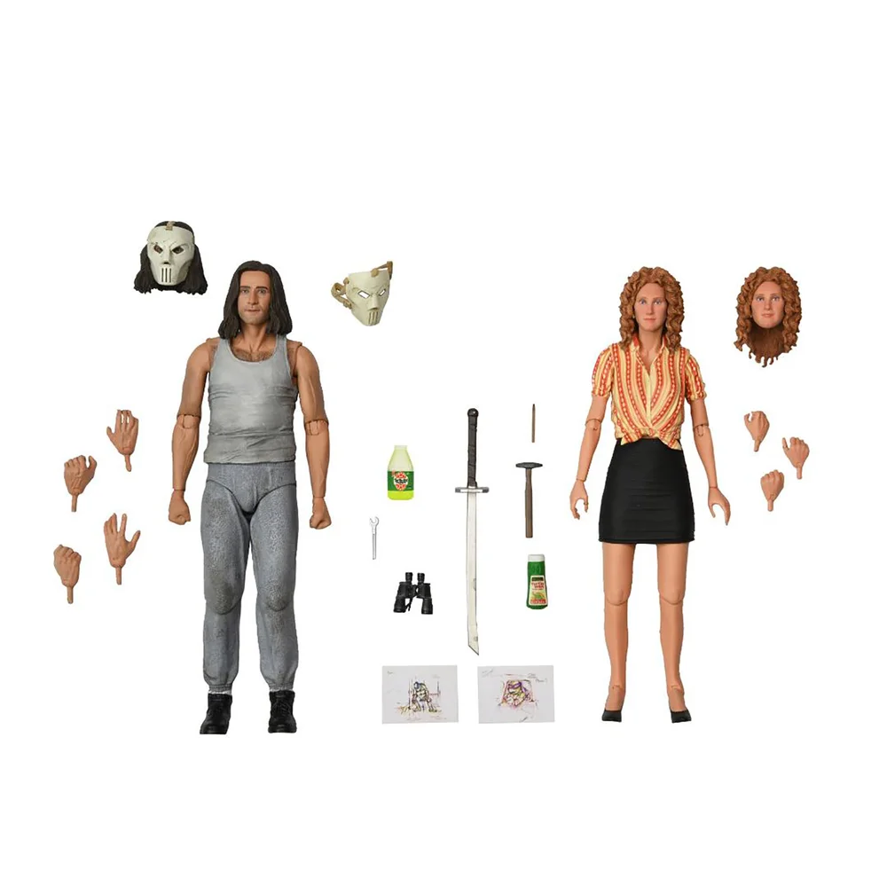 NECA TMNT Teenage Mutant Ninja Turtles April O'Neil and Casey Jones 7 Inch Action Figures 2 Pack Image 1