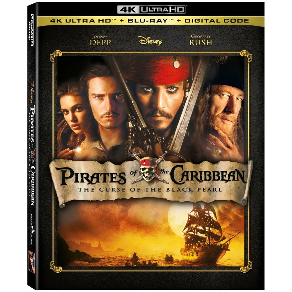 Pirates Of The Caribbean: Curse Of The Black Pearl - 4K Ultra HD (Includes Blu-ray) (US Import) Image 1