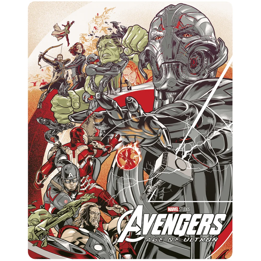 Marvel Studio's Avengers Age of Ultron - Mondo #53 Zavvi Exclusive 4K Ultra HD Steelbook (Includes Blu-ray) Image 1