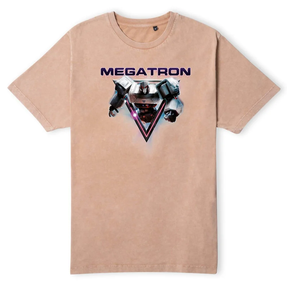 Transformers Megatron Unisex T-Shirt - Tan Acid Wash - S Image 1