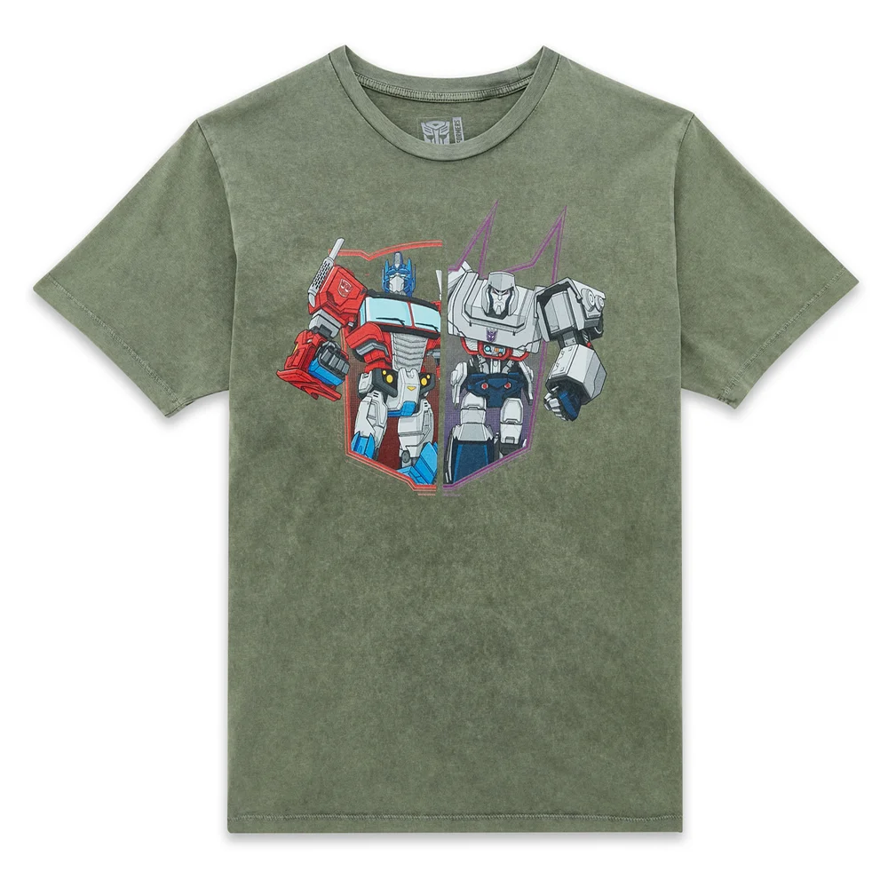 Transformers Unisex T-Shirt - Khaki Acid Wash - XXL Image 1