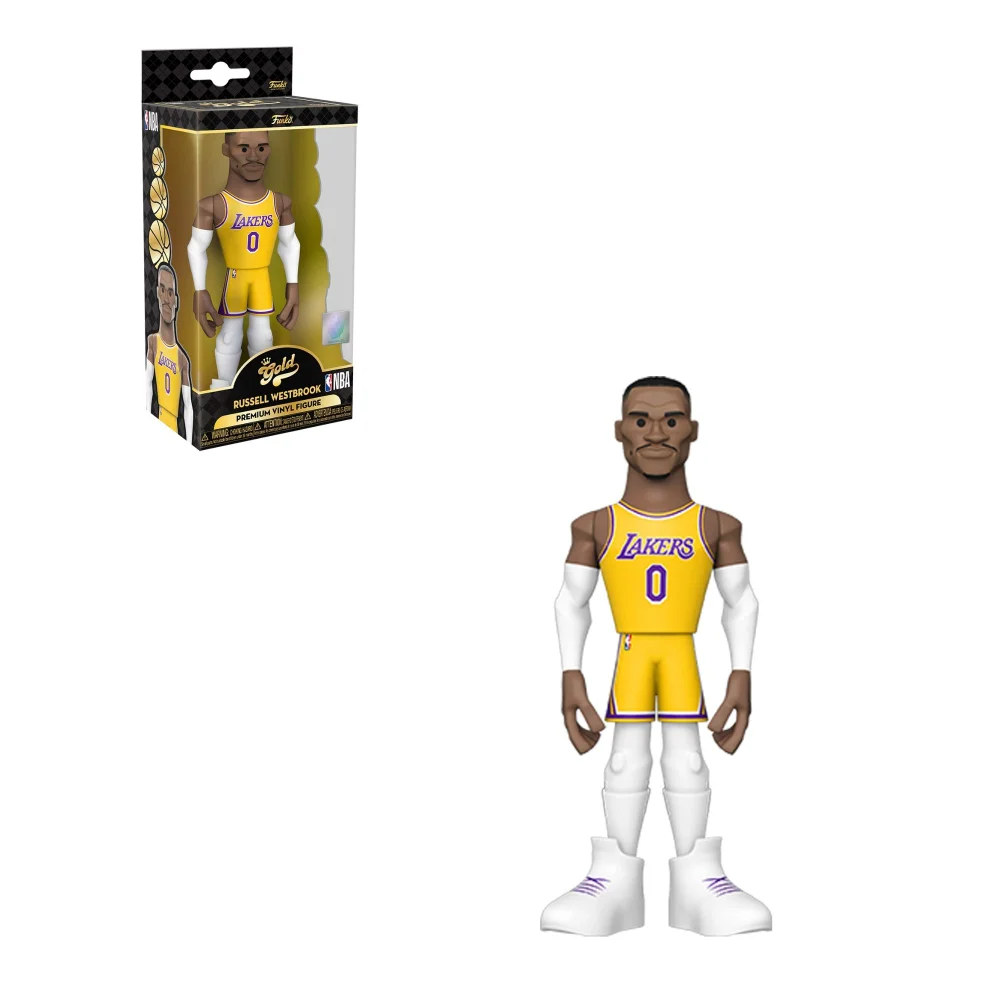 NBA Los Angeles Lakers Russell Westbrook Vinyl Gold Image 1