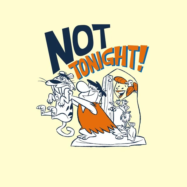 The Flintstones Not Tonight Unisex T-Shirt - Cream