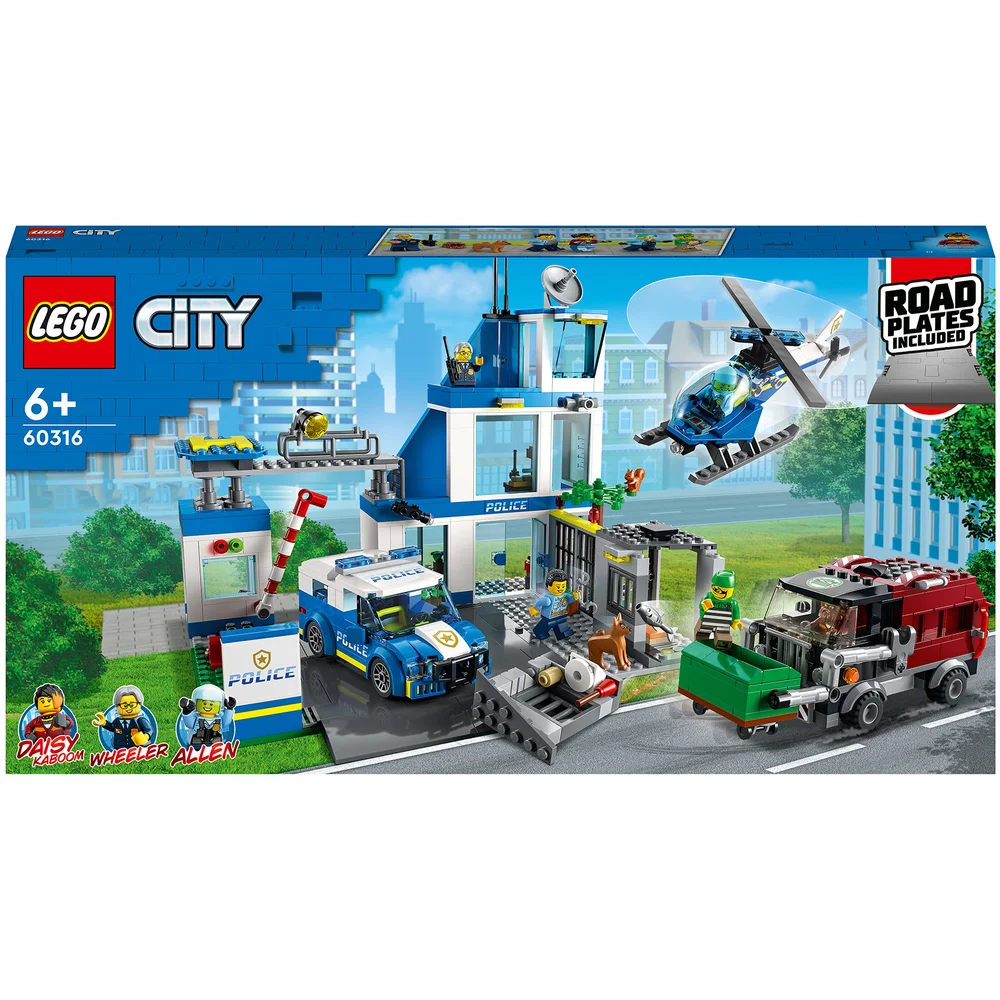 LEGO City: Police Station Truck Toy & Helicopter Set (60316) Image 1