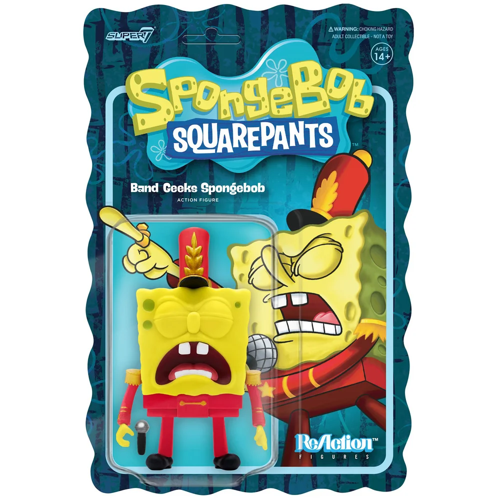 Super7 Spongebob Squarepants ReAction Figure - Band Geeks SpongeBob Image 1