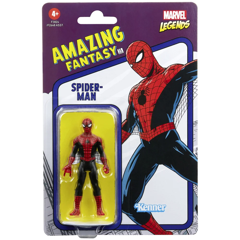 Hasbro Marvel Legends Retro 375 Amazing Fantasy Spider-Man Action Figure Image 1