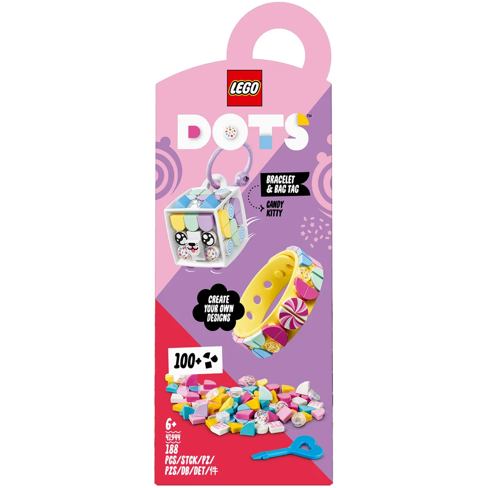LEGO DOTS: Candy Kitty Bracelet & Bag Tag (41944) Image 1