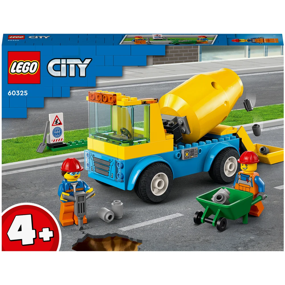 LEGO City: Cement Mixer Truck (60325) Image 1