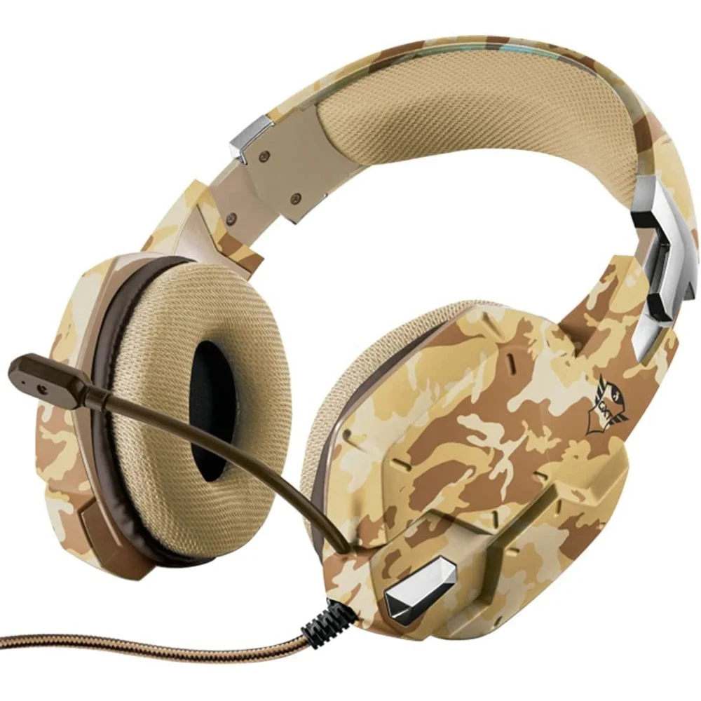 Trust GXT322D Carus Gaming Headphones - Desert Image 1