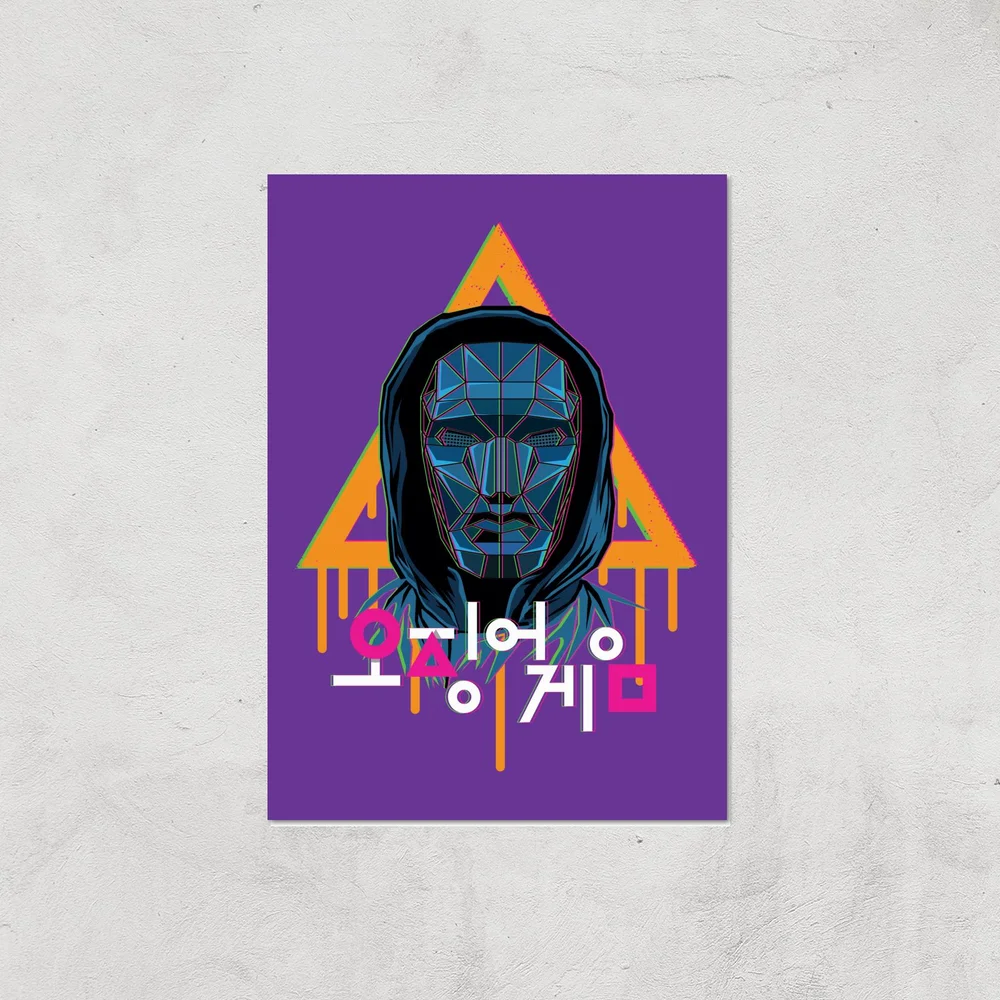 Squid Game Front Man Paint Giclee Art Print - A4 - Print Only Image 1