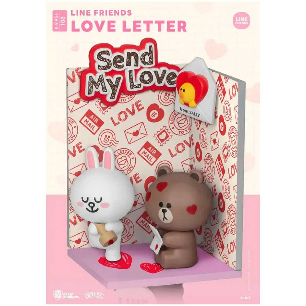 Beast Kingdom Line Friends D-Stage Diorama - Love Letter Image 1