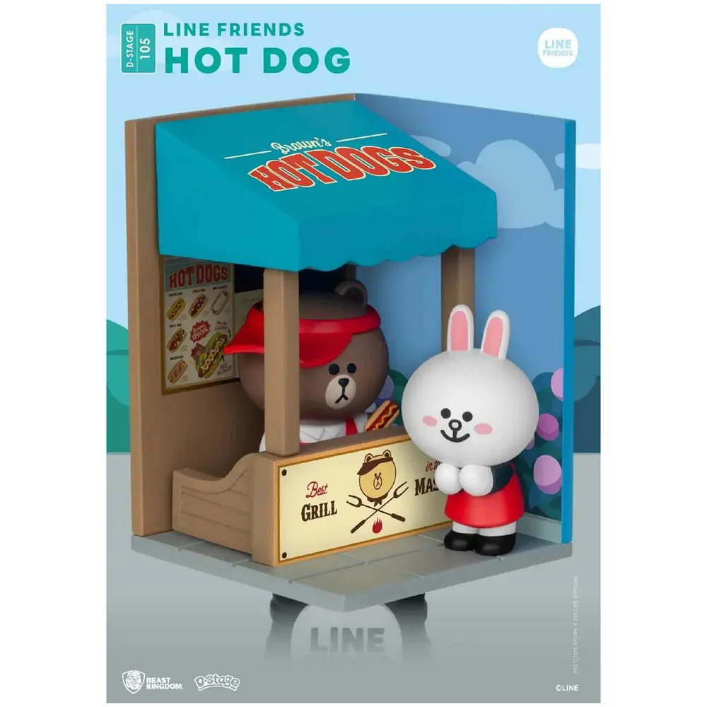 Beast Kingdom Line Friends D-Stage Diorama - Hot Dog Image 1