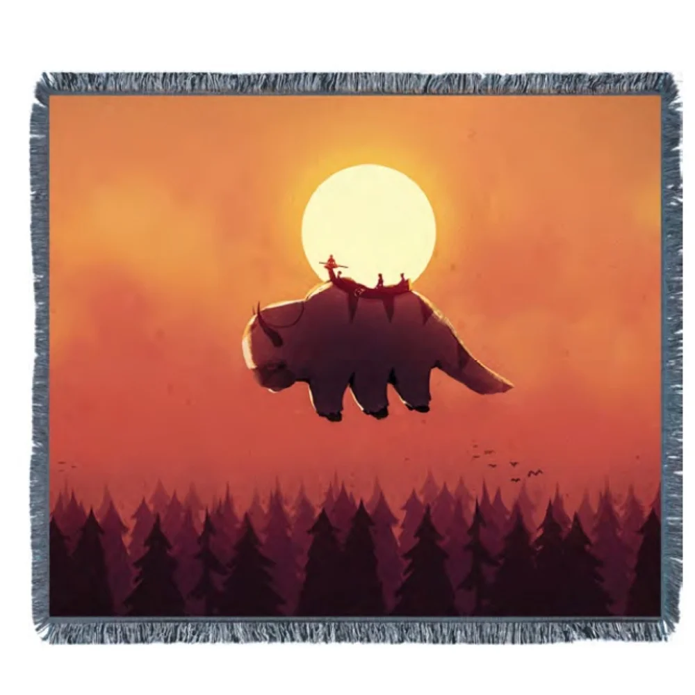 Avatar: The Last Airbender Skyline Appa Woven Throw Image 1
