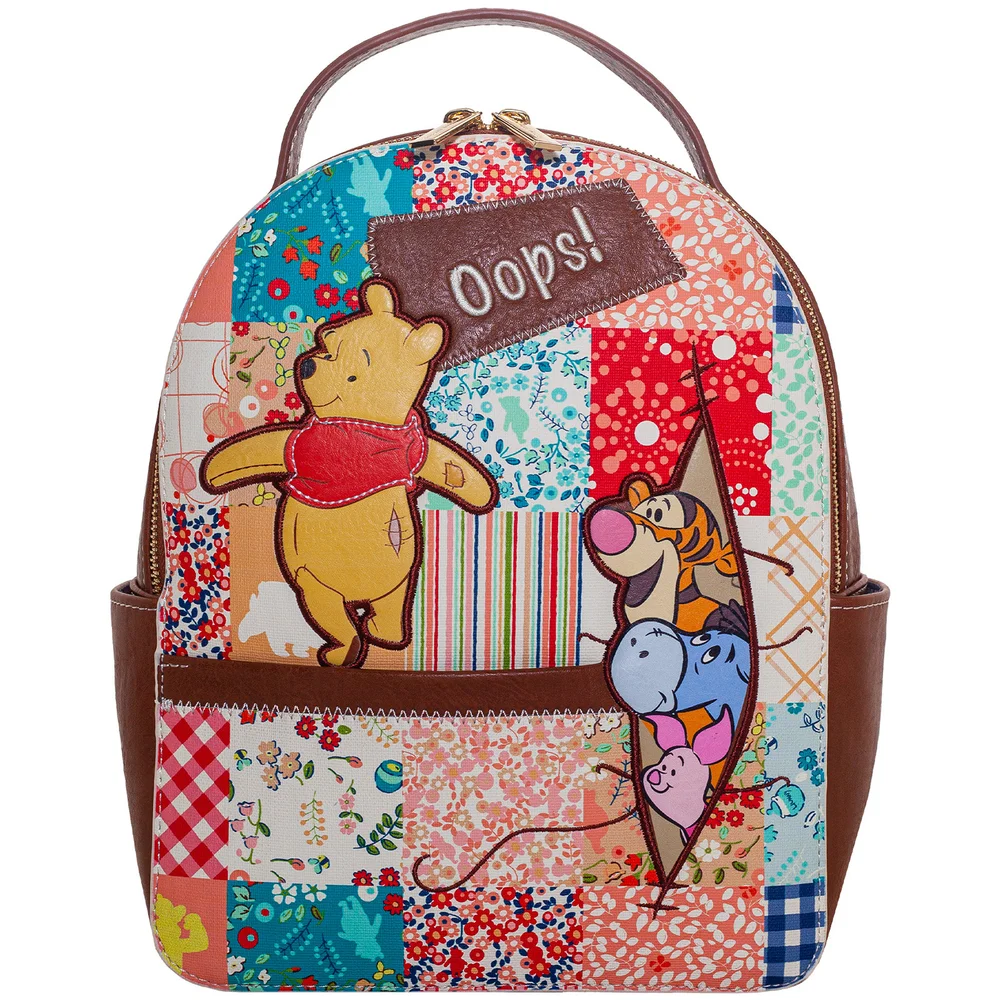 Danielle Nicole Winnie The Pooh Patchwork Mini Backpack Image 1