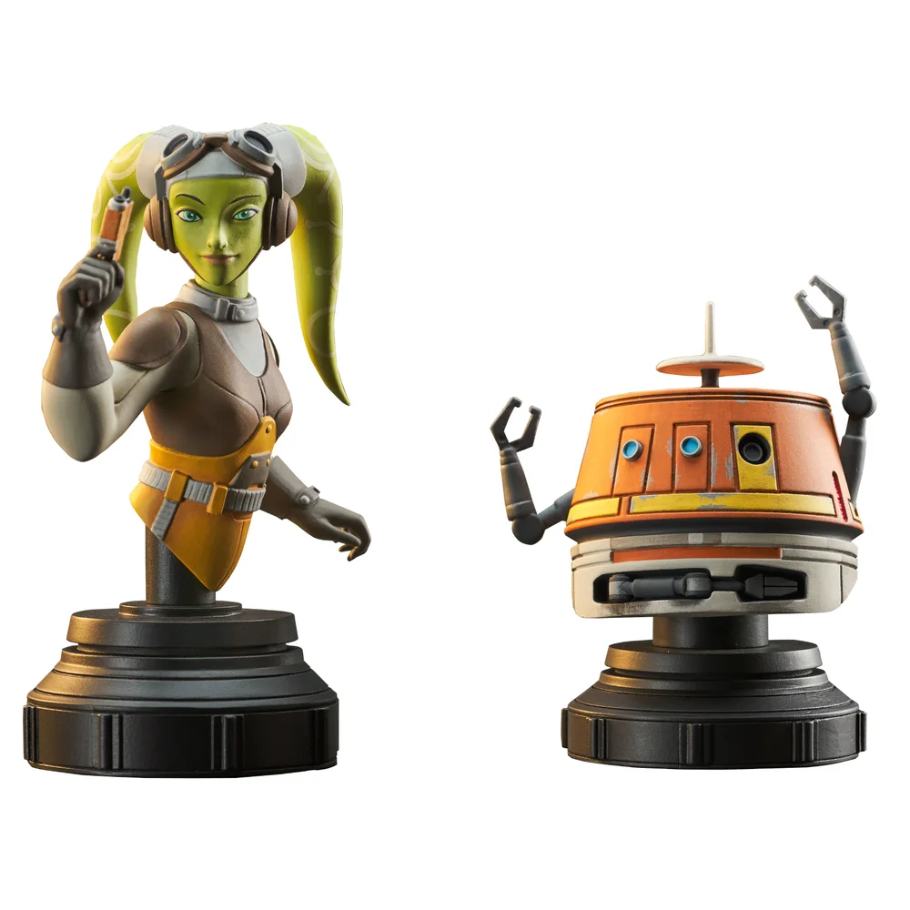 Gentle Giant Star Wars: Rebels 1/7 Scale Bust - Hera and Chopper Image 1