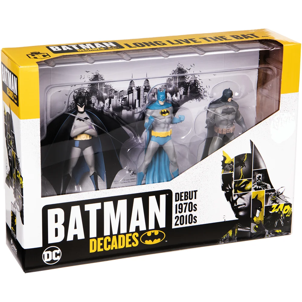 Eaglemoss Batman Decades Figurine Box Set (Debut 1970s 2010s) Image 1