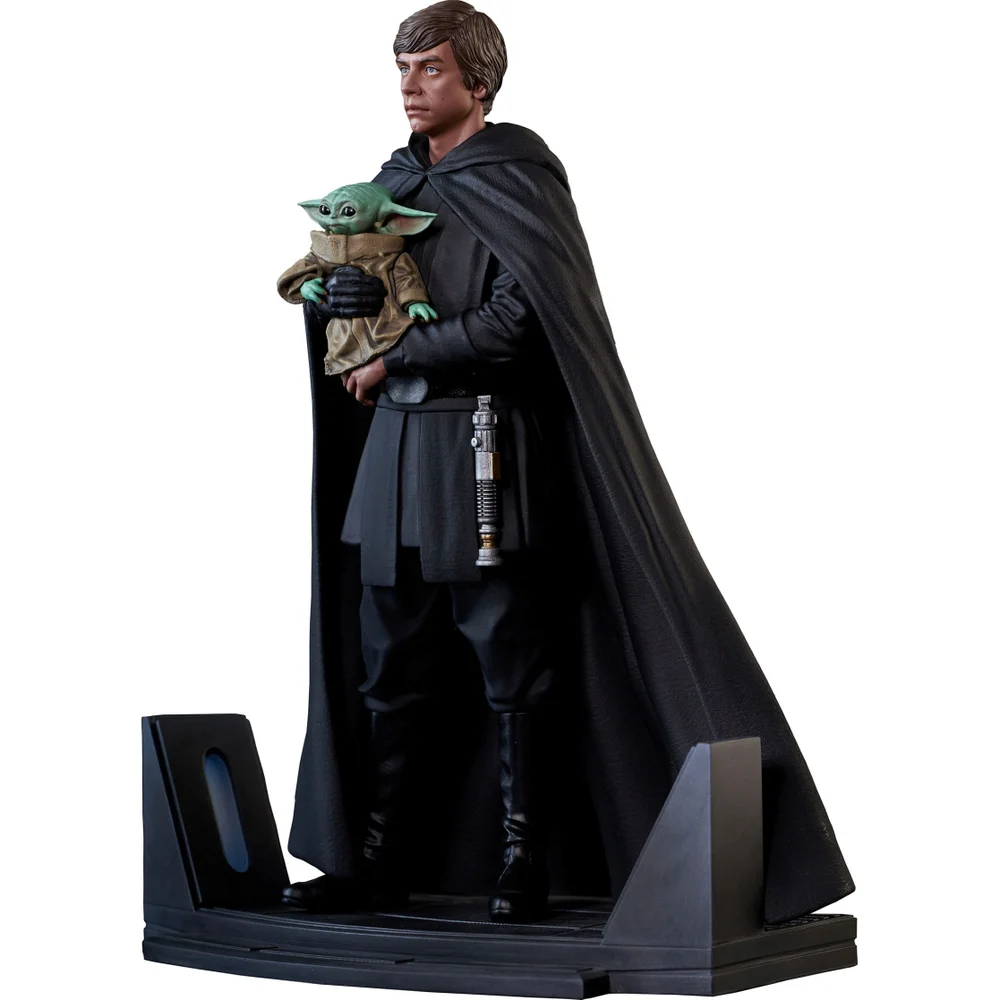 Gentle Giant The Mandalorian Premier Collection Statue - Like Skywalker & Grogu Image 1