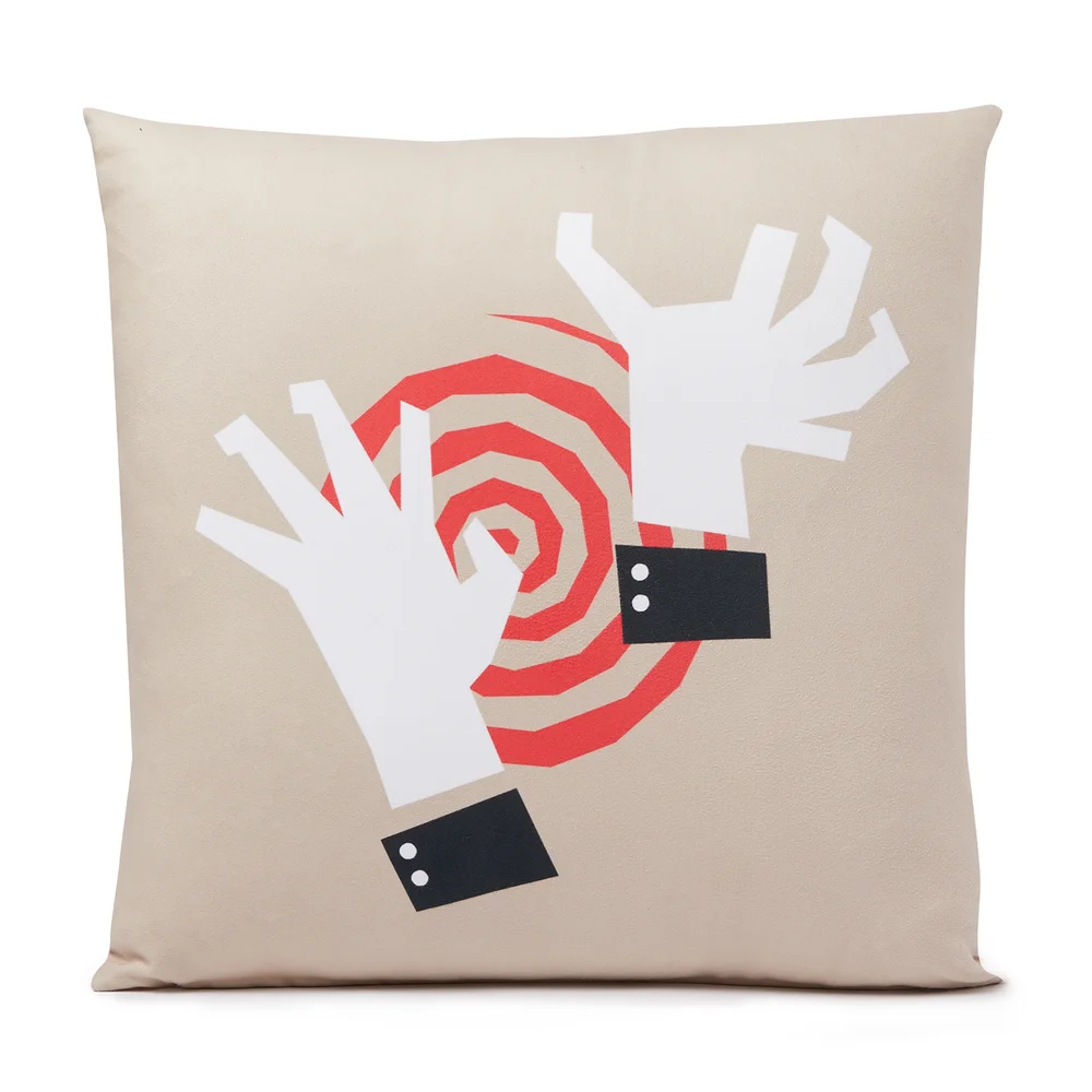 Hitchcock Vertigo Eyes Square Cushion - 40x40cm - Soft Touch Image 1