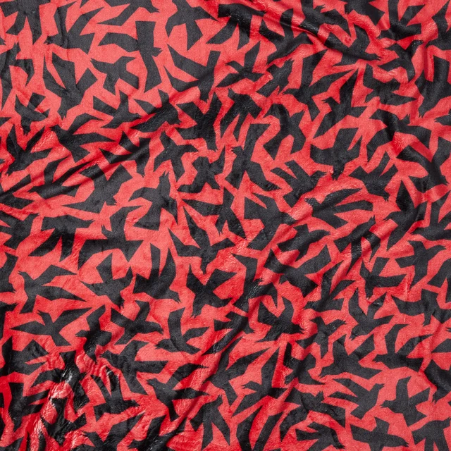Hitchcock The Birds Abstract Flight Fleece Blanket