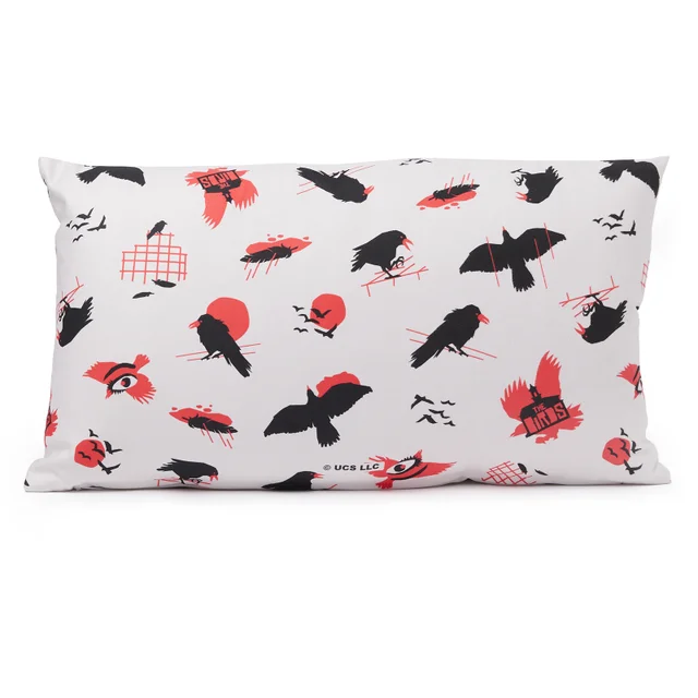 Hitchcock The Birds Flight Collage Rectangular Cushion