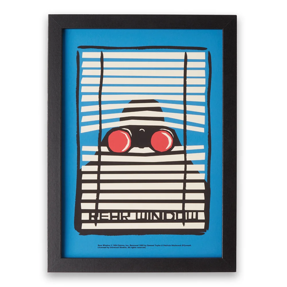 Hitchcock Rear Window Focused Giclee Art Print - A4 - Print Only Image 1