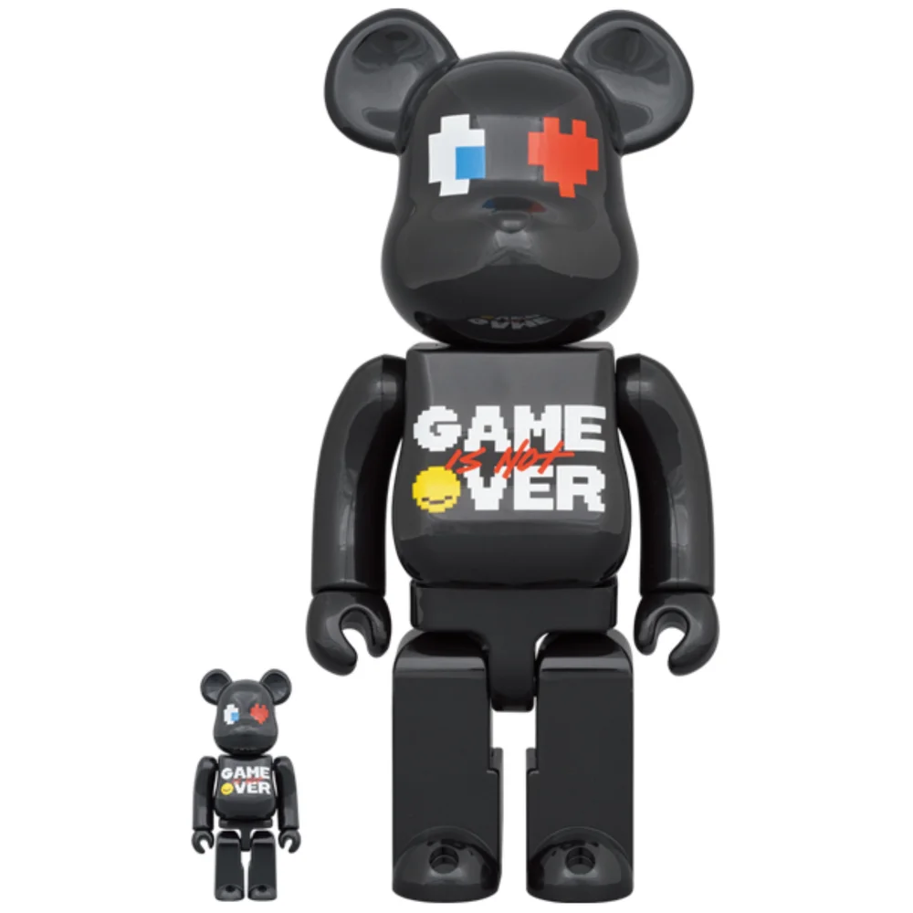 Medicom Pac-Man X Grafflex X 9090 X Ship&Crew 100% & 400% Be@rbrick 2-Pack Image 1
