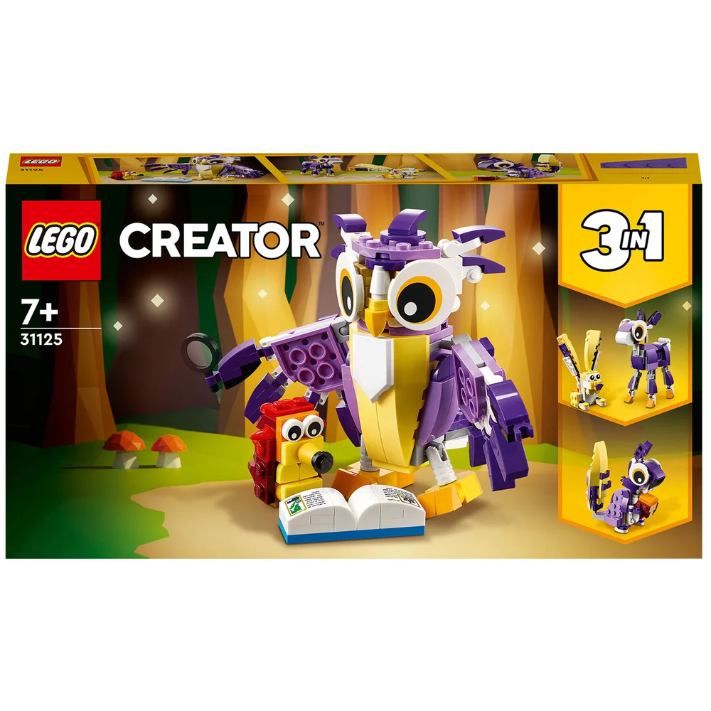 LEGO Creator: 3in1 Fantasy Forest Creatures Animal Toys (31125) Image 1
