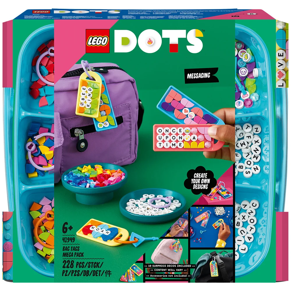 LEGO DOTS Bag Tags Mega Pack - Messaging (41949) Image 1