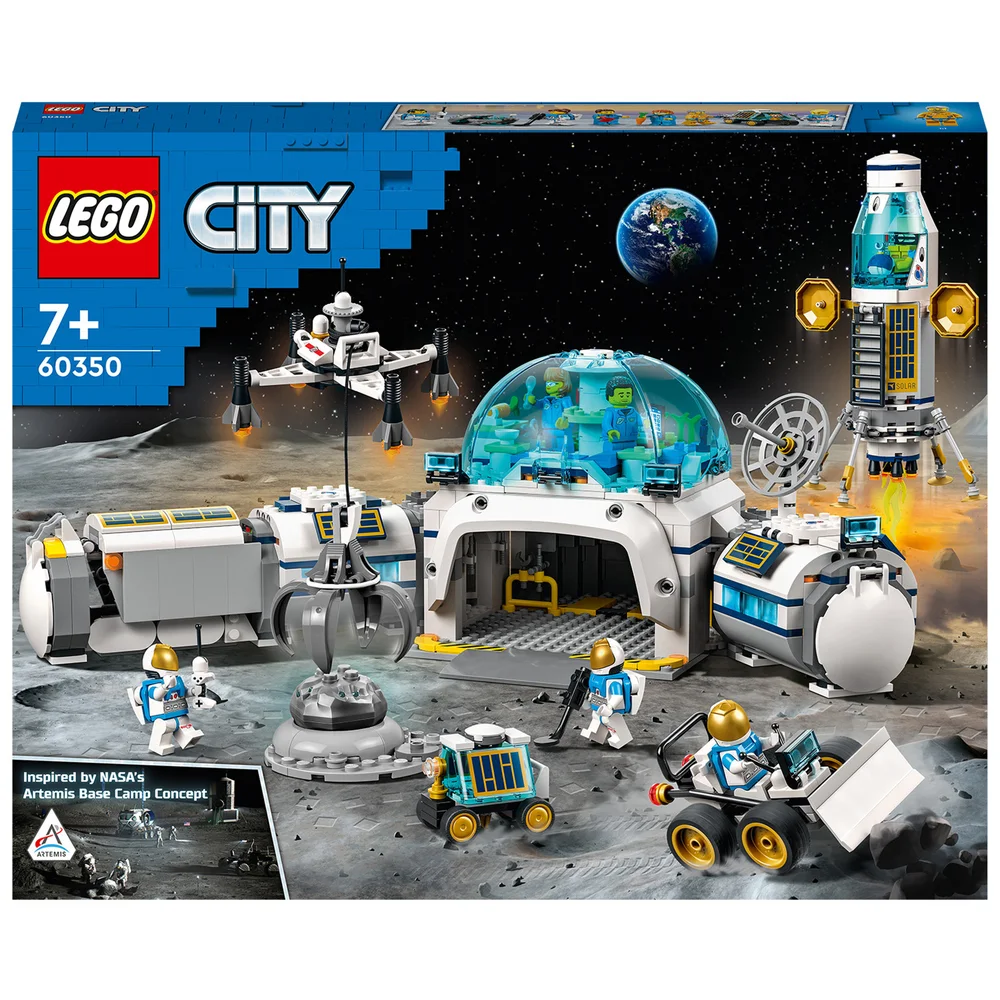 LEGO City: Lunar Research Base Space Astronaut Toy Set (60350) Image 1