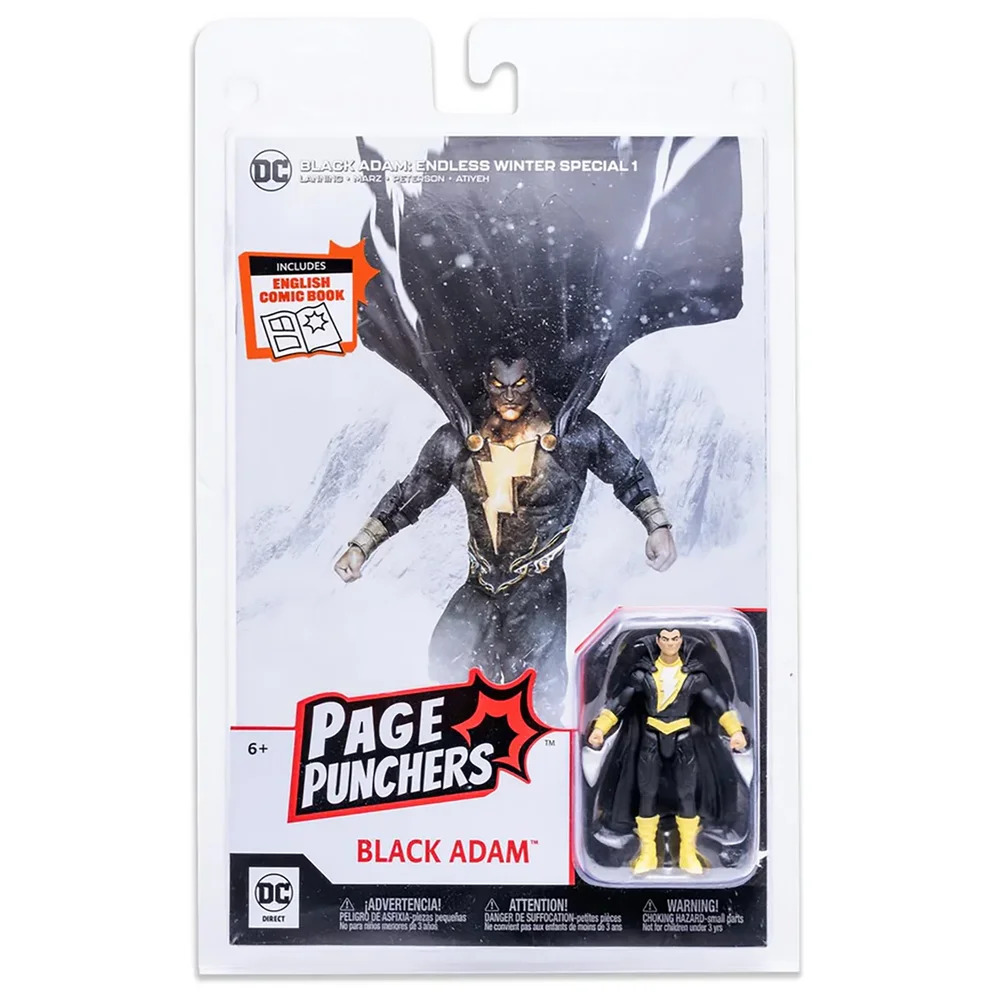 DC Direct: Page Punchers - Endless Winter Comic and Black Adam 3 Inch Action Figure Image 1