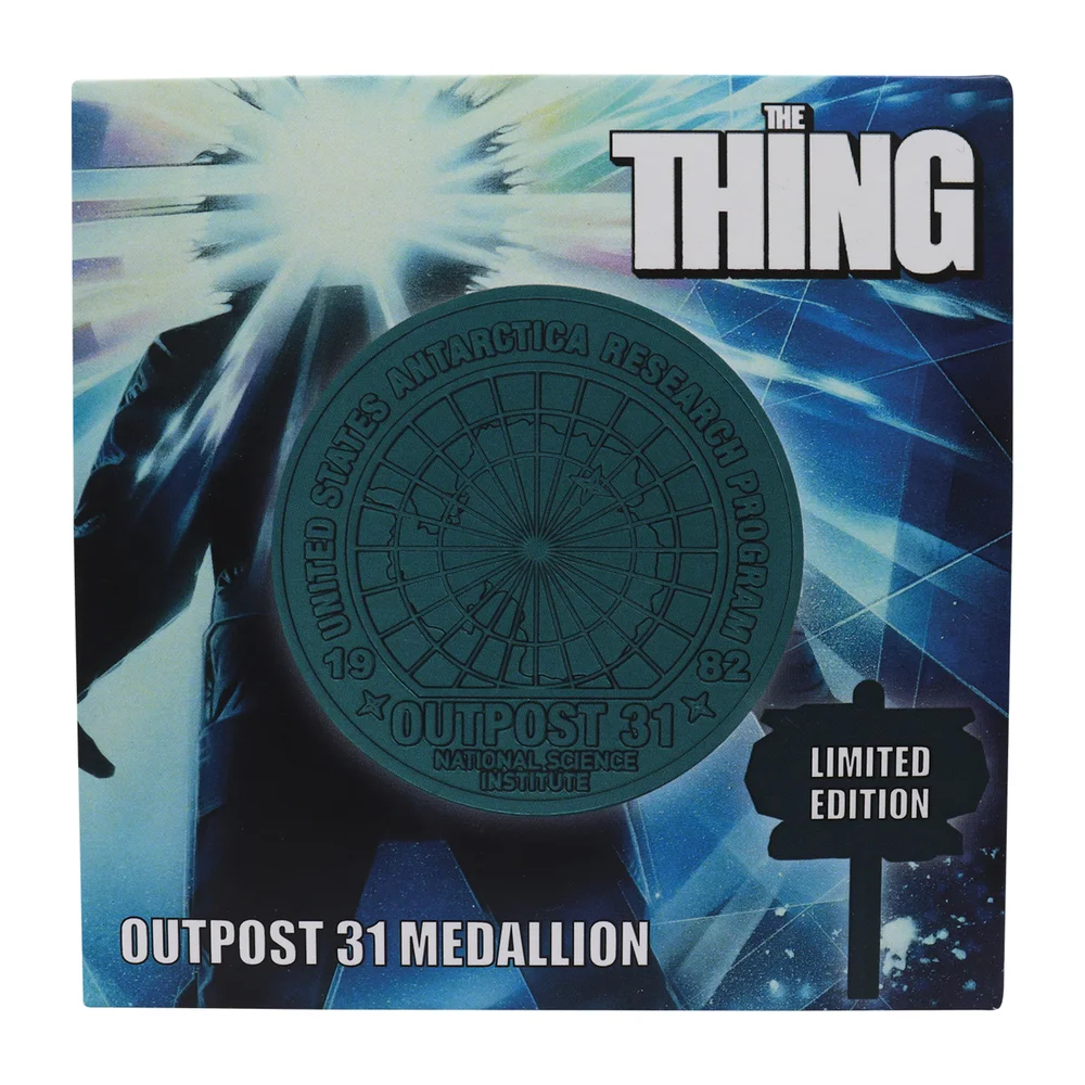Fanattik The Thing 40th Anniversary Ice Blue Limited Edition Medallion Image 1