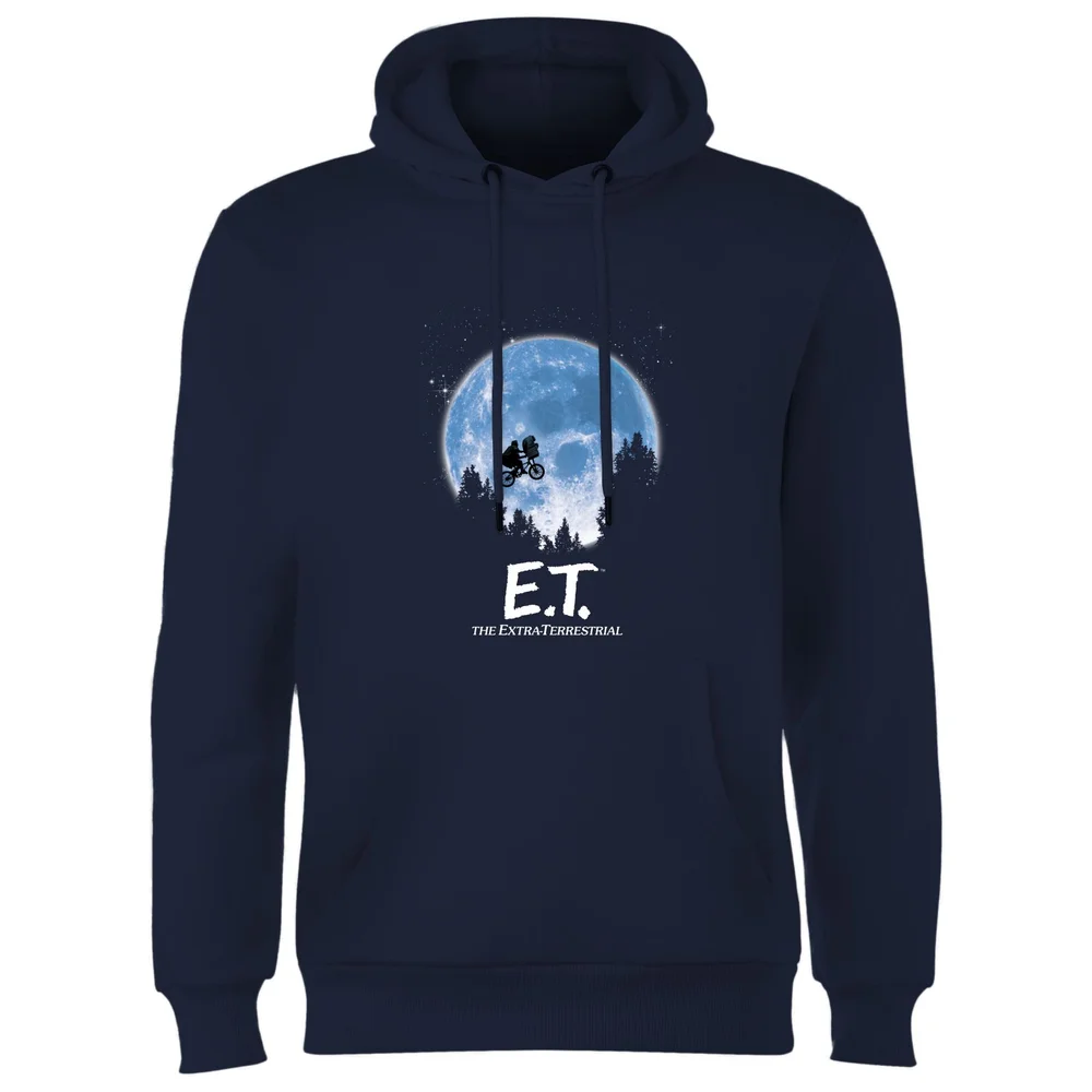 E.T. the Extra-Terrestrial Moon Silhouette Hoodie - Navy - S Image 1
