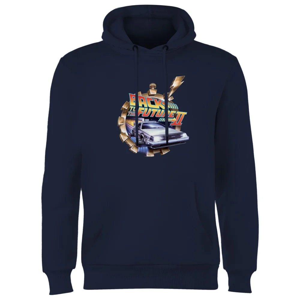 Back to the future Clockwork Hoodie - Navy - S Image 1