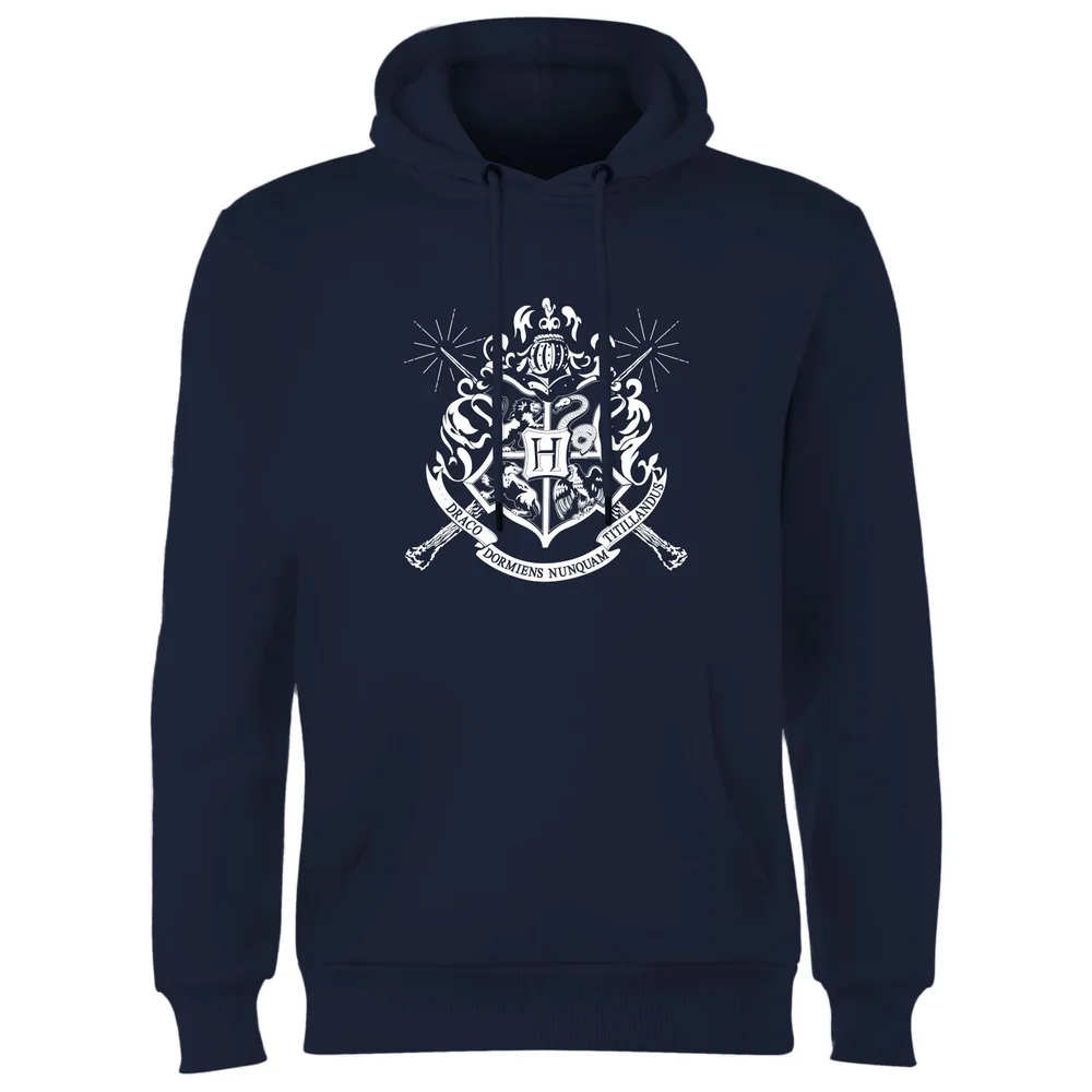 Harry Potter Hogwarts House Crest Hoodie - Navy - M Image 1