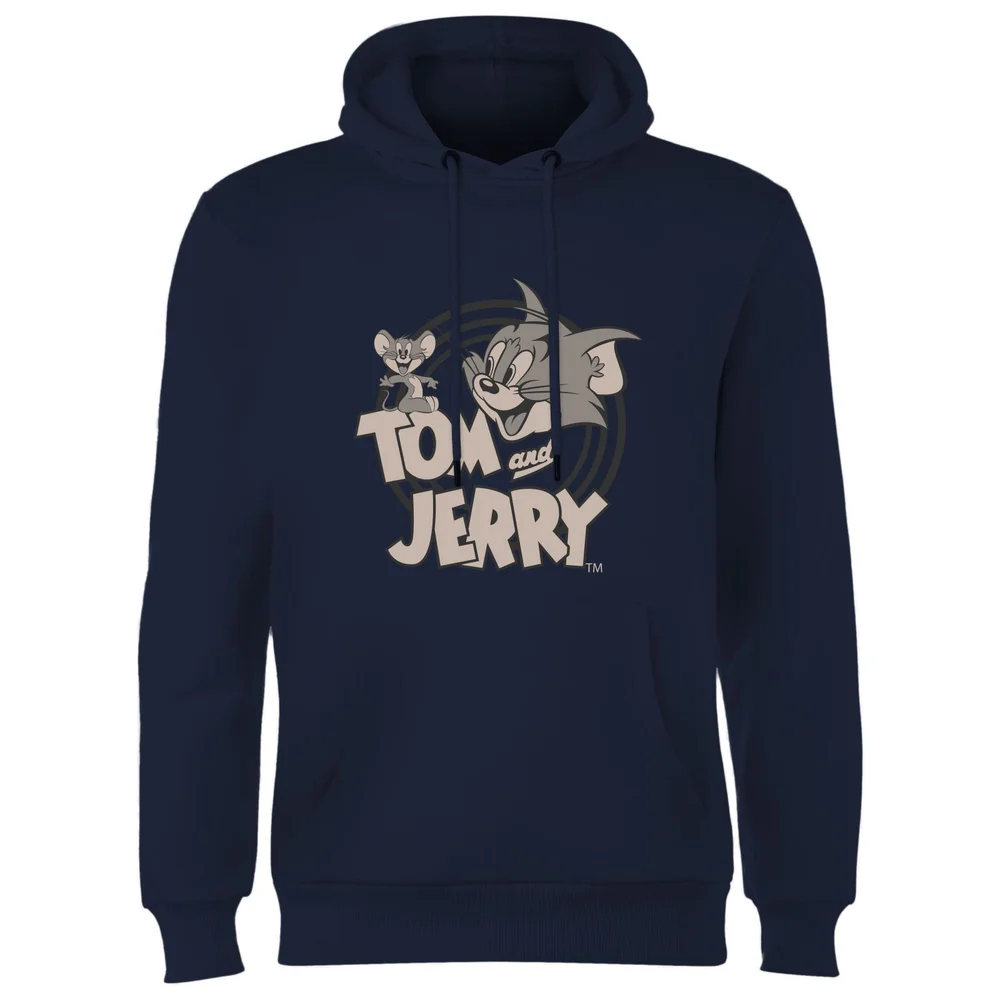 Tom & Jerry Circle Hoodie - Navy - S Image 1