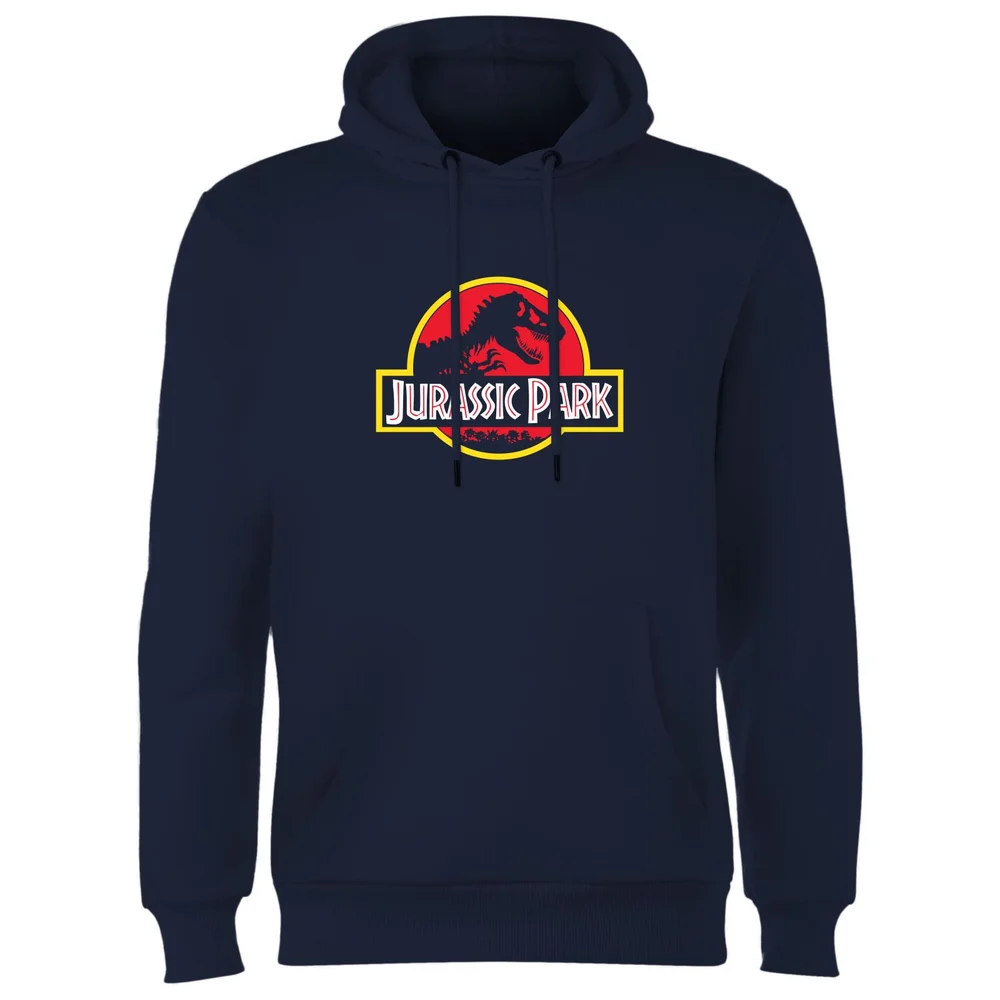 Jurassic Park Logo Hoodie - Navy - M Image 1