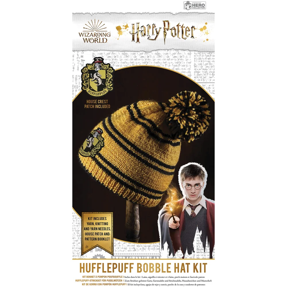Harry Potter Hufflepuff Beanie / Bobble Hat Knit Kit Image 1