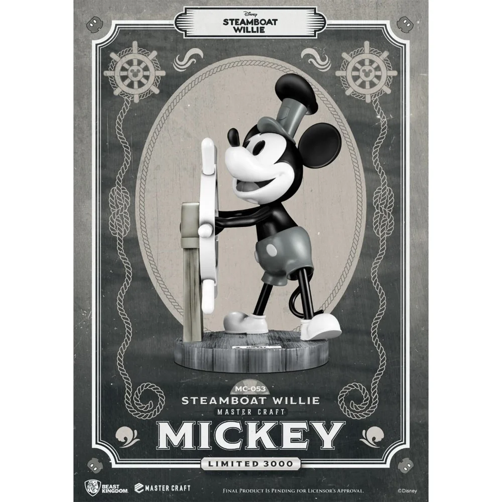 Beast Kingdom Steamboat Willy Master Craft Statue - Mickey Mouse Image 1