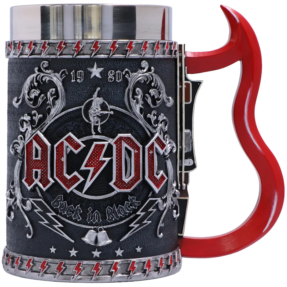 ACDC Back in Black Collectible Tankard 16cm Image 1
