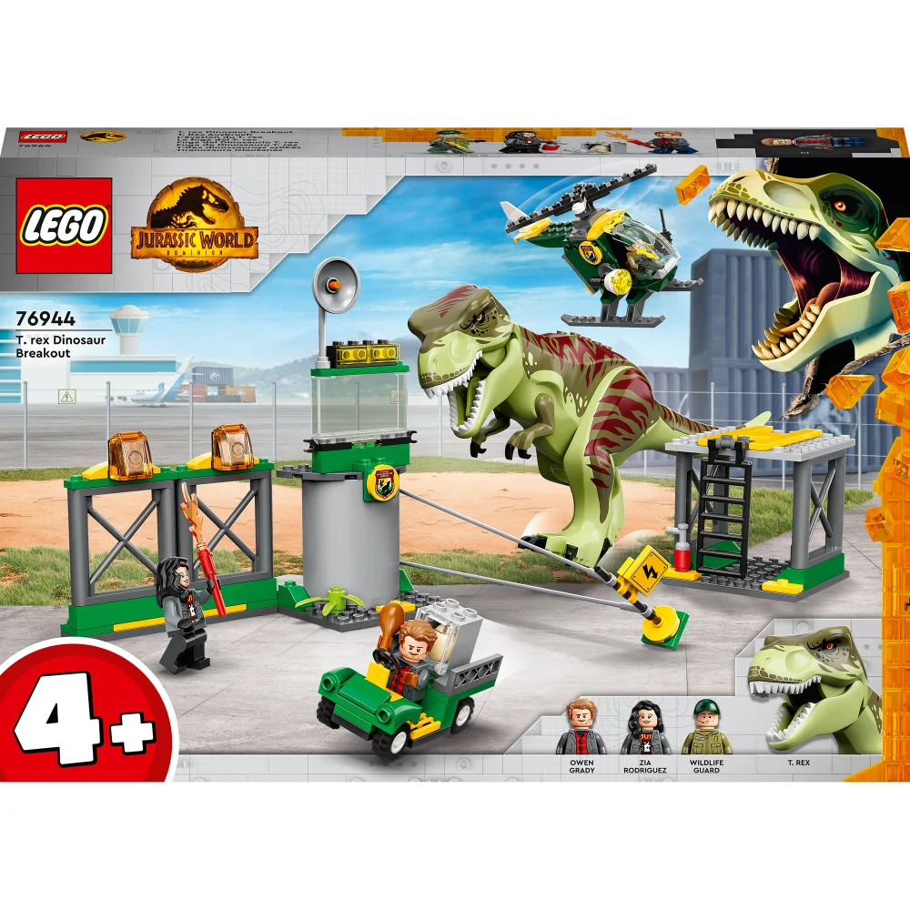 LEGO Jurassic World: T. rex Dinosaur Breakout Toy Set (76944) Image 1