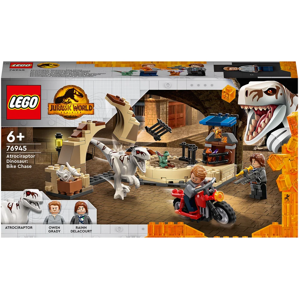 LEGO Jurassic World: Atrociraptor Dinosaur: Bike Chase Toy (76945) Image 1