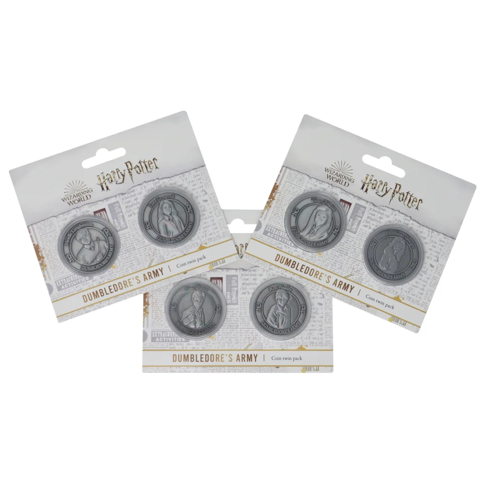 Harry Potter Set of Limited Edition Dumbledore's Army Collectible Coins Image 1